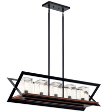 Kichler 49309BK - Morelle™ 38.5" 5 Light Linear Chandelier Black