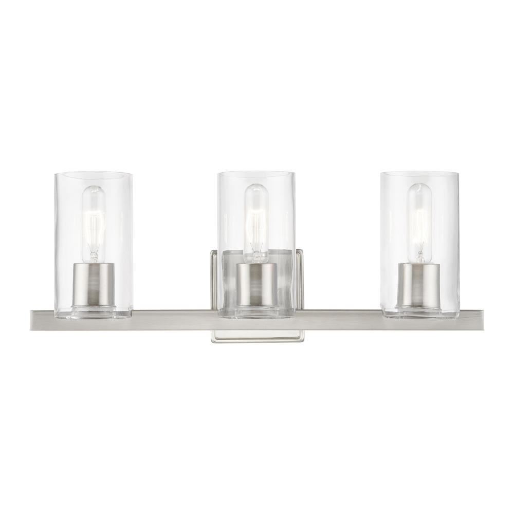 3 Light Brushed Nickel Vanity Sconce