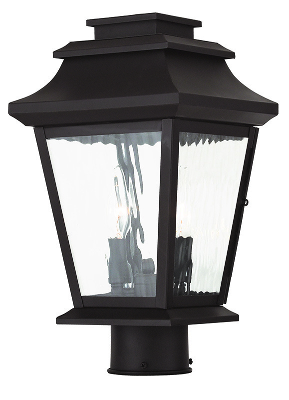 2 Light Bronze Outdoor Post Lantern