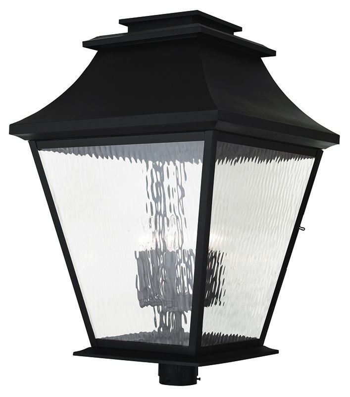 6 Light Bronze Outdoor Post Lantern