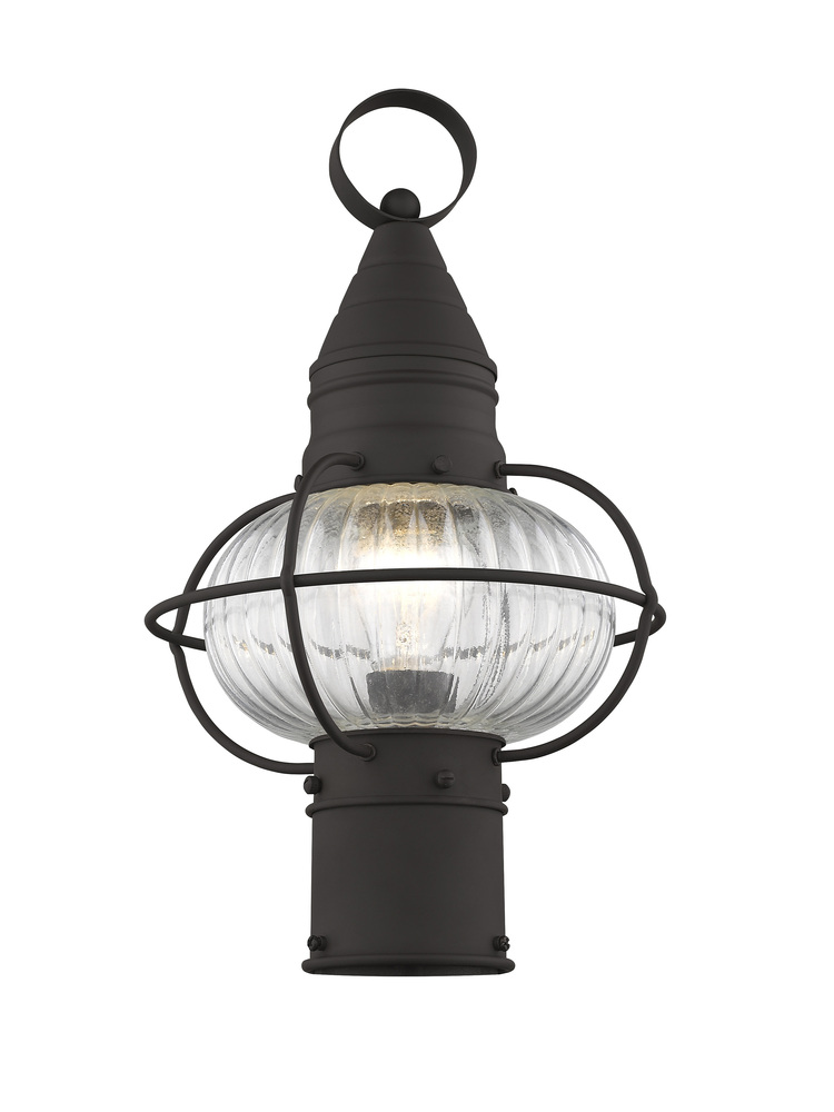 1 Light Bronze Outdoor Post Lantern