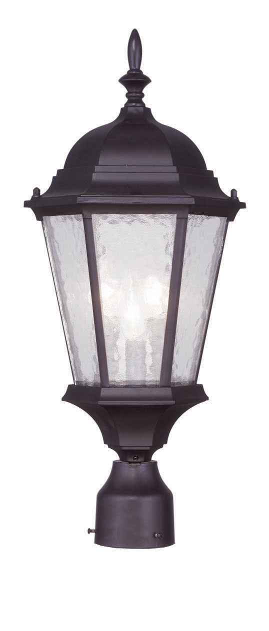 3 Light Bronze Outdoor Post Lantern