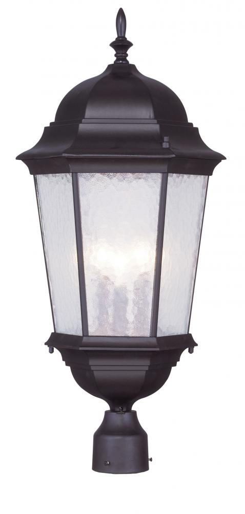 3 Light Bronze Outdoor Post Lantern