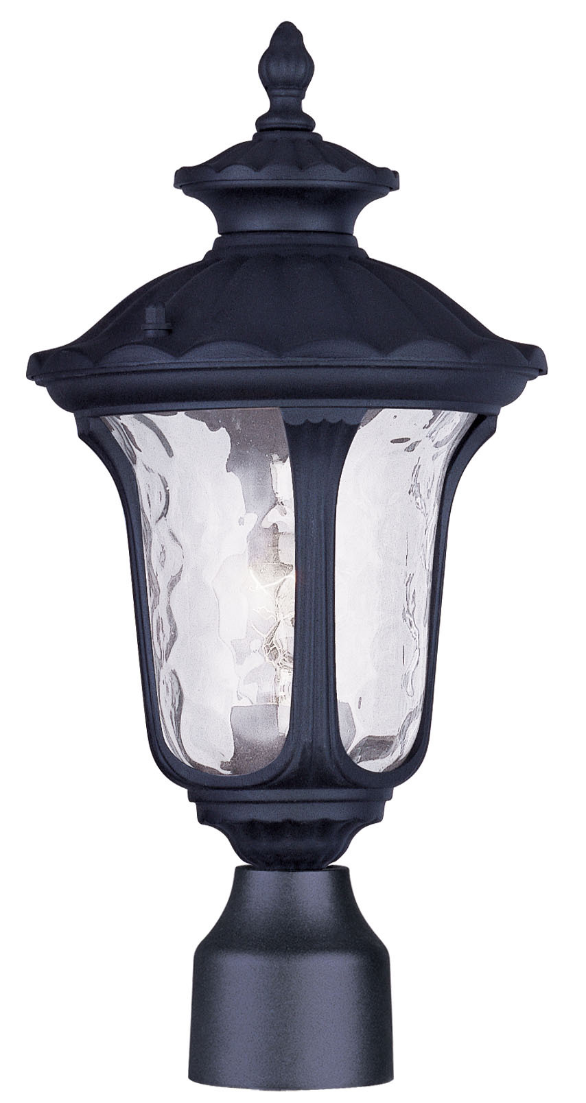 1 Light Black Outdoor Post Lantern