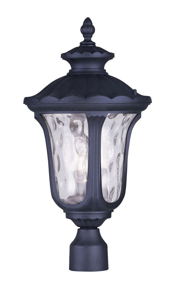 3 Light Black Outdoor Post Lantern