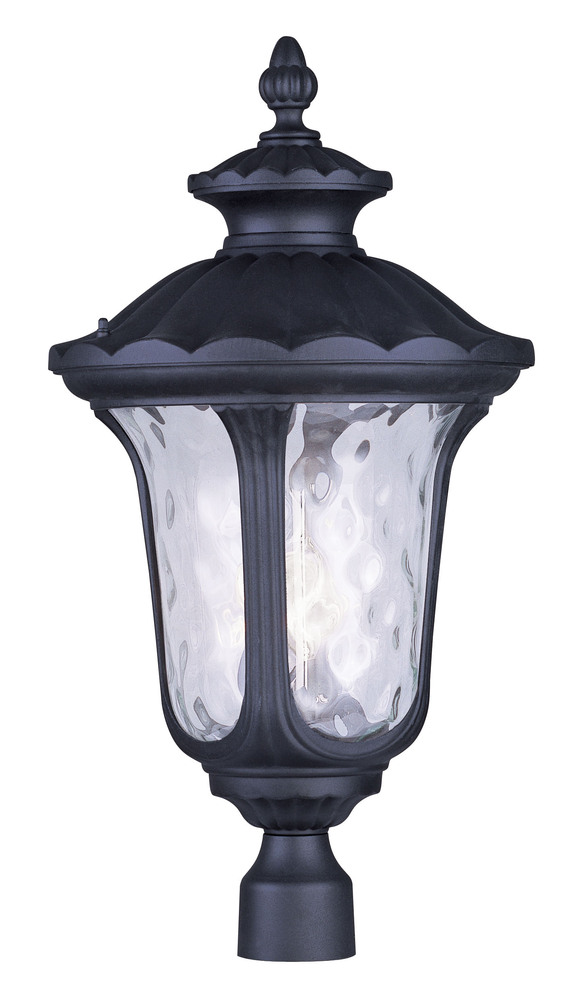 3 Light Black Outdoor Post Lantern