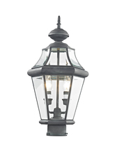 Livex Lighting 2264-61 - 2 Light Charcoal Outdoor Post Lantern