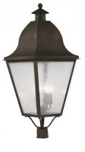 Livex Lighting 2554-07 - 4 Light Bronze Outdoor Post Lantern