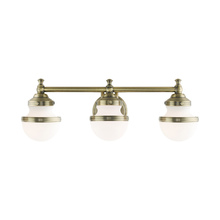 Livex Lighting 5713-01 - 3 Lt Antique Brass Bath Vanity