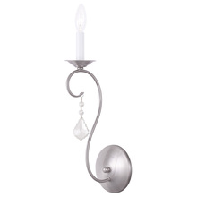 Livex Lighting 6421-91 - 1 Light Brushed Nickel Wall Sconce