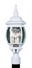 Livex Lighting 7526-03 - 3 Light White Outdoor Post Lantern