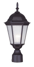 Livex Lighting 7558-07 - 1 Light Bronze Outdoor Post Lantern