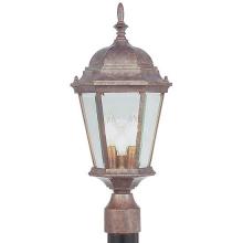 Livex Lighting 7563-04 - 3 Light Black Outdoor Post Lantern