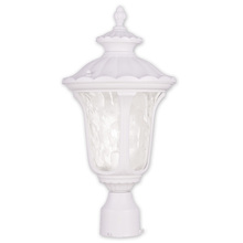 Livex Lighting 7855-03 - 1 Light White Outdoor Post Lantern