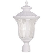 Livex Lighting 7859-03 - 3 Light White Outdoor Post Lantern