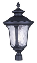 Livex Lighting 7864-04 - 3 Light Black Outdoor Post Lantern