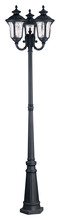 Livex Lighting 7866-04 - 3 Light Black Outdoor 3 Head Post