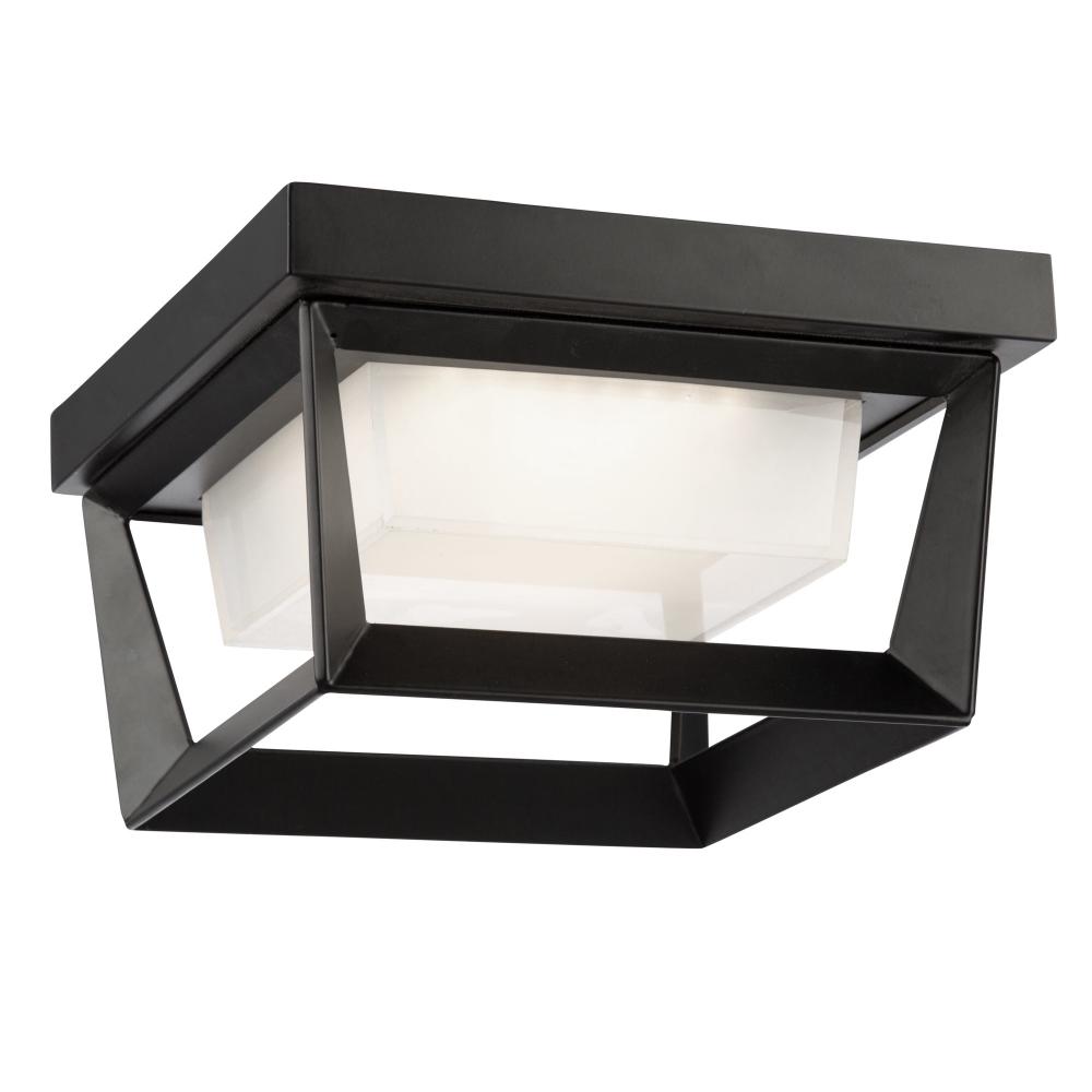 Waterbury 12W LED Outdoor Flush Mount Black