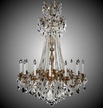 American Brass & Crystal CH9278-ATK-01G-PI - 16 Light Biella Chandelier