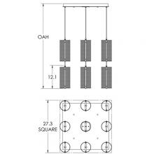 Hammerton CHB0019-12-MB-0Z-C01-L1 - Uptown Mesh Square Multi-Port-12