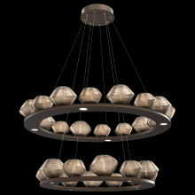 Hammerton CHB0089-2B-BB-B-CA1-L1 - Mesa 36" & 48" Two-Tier Ring-Burnished Bronze