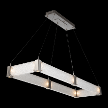 Hammerton PLB0042-R1-MB-BG-CA1-L3 - Parallel Rectangular Chandelier - 48-Matte Black