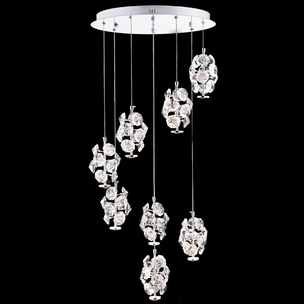 LED Contemporary 8 Light Crystal Chand