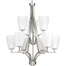 Progress P400044-009 - Leap Collection Nine-Light Chandelier