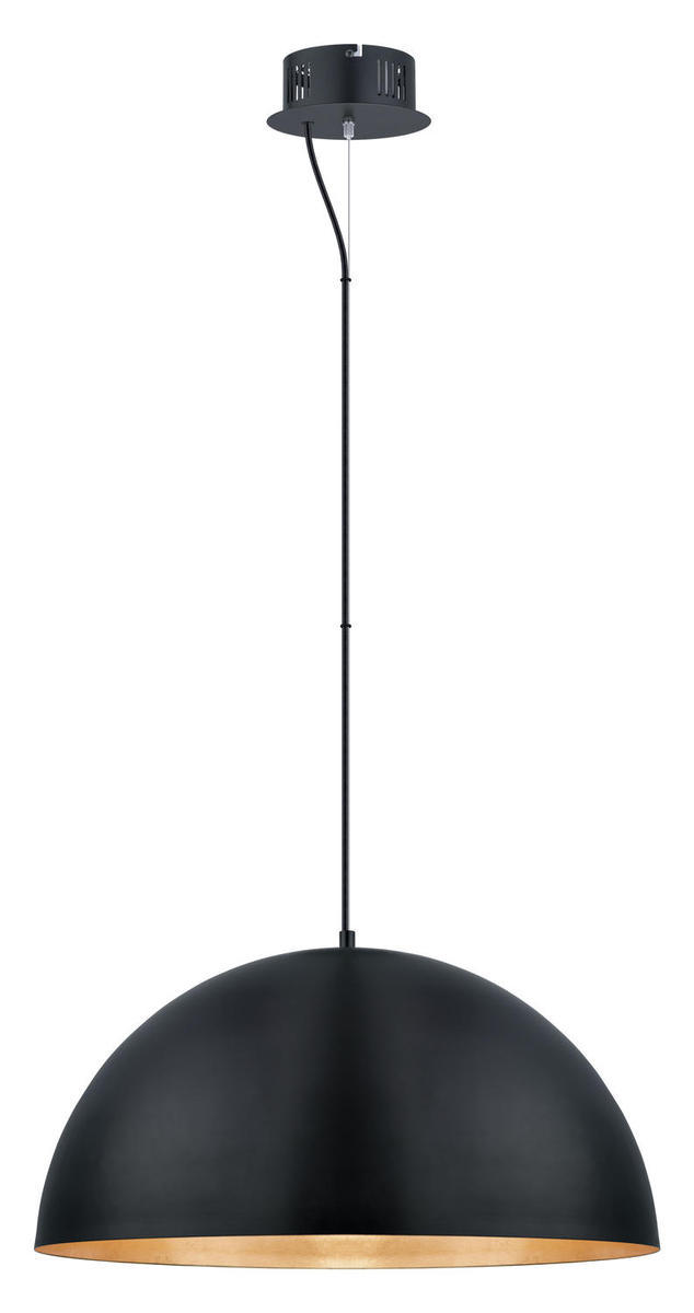 1x22.5W LED Pendant With Black & Gold Finish