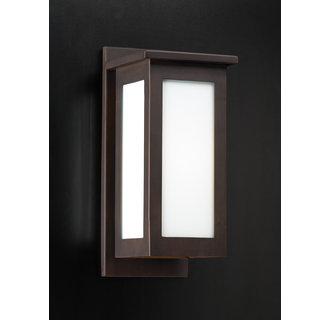 One Light Bronze Wall Light