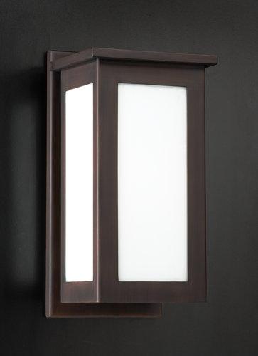 One Light Bronze Wall Light