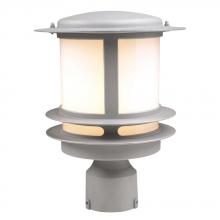 PLC Lighting 1896BK113GU24 - 1 Light Outdoor Post Light Tusk Collection 1896BK113GU24