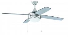 Craftmade EPHA52BNK4-BNGW - 52" Phaze Energy Star 4 in Brushed Polished Nickel w/ Brushed Nickel/Greywood Blades