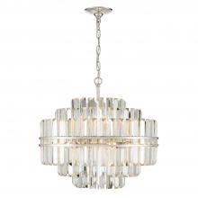 Crystorama HAY-1405-PN - Hayes 12 Light Polished Nickel Chandelier