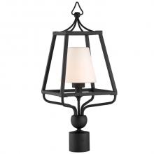 Crystorama SYL-2287-OP-BF - Libby Langdon for Crystorama Sylvan Outdoor 1 Light Black Forged Post