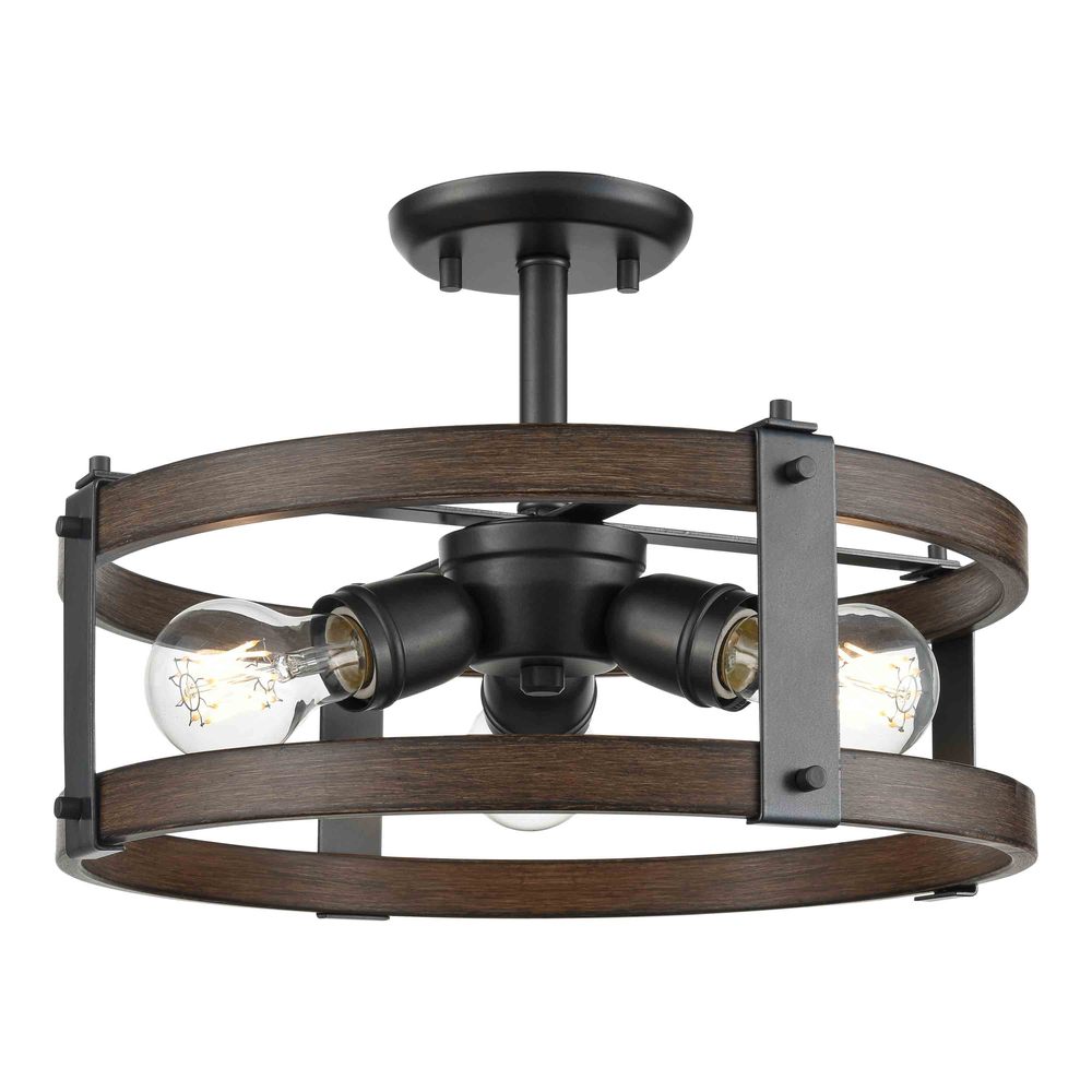 Oakhurst 3 Light Semi-Flush Mount