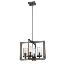 DVI DVP38620GR+IW-CL - Okanagan 4 Light Pendant