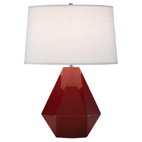 Oxblood Delta Table Lamp