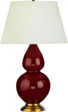 Robert Abbey 1667X - Oxblood Double Gourd Table Lamp