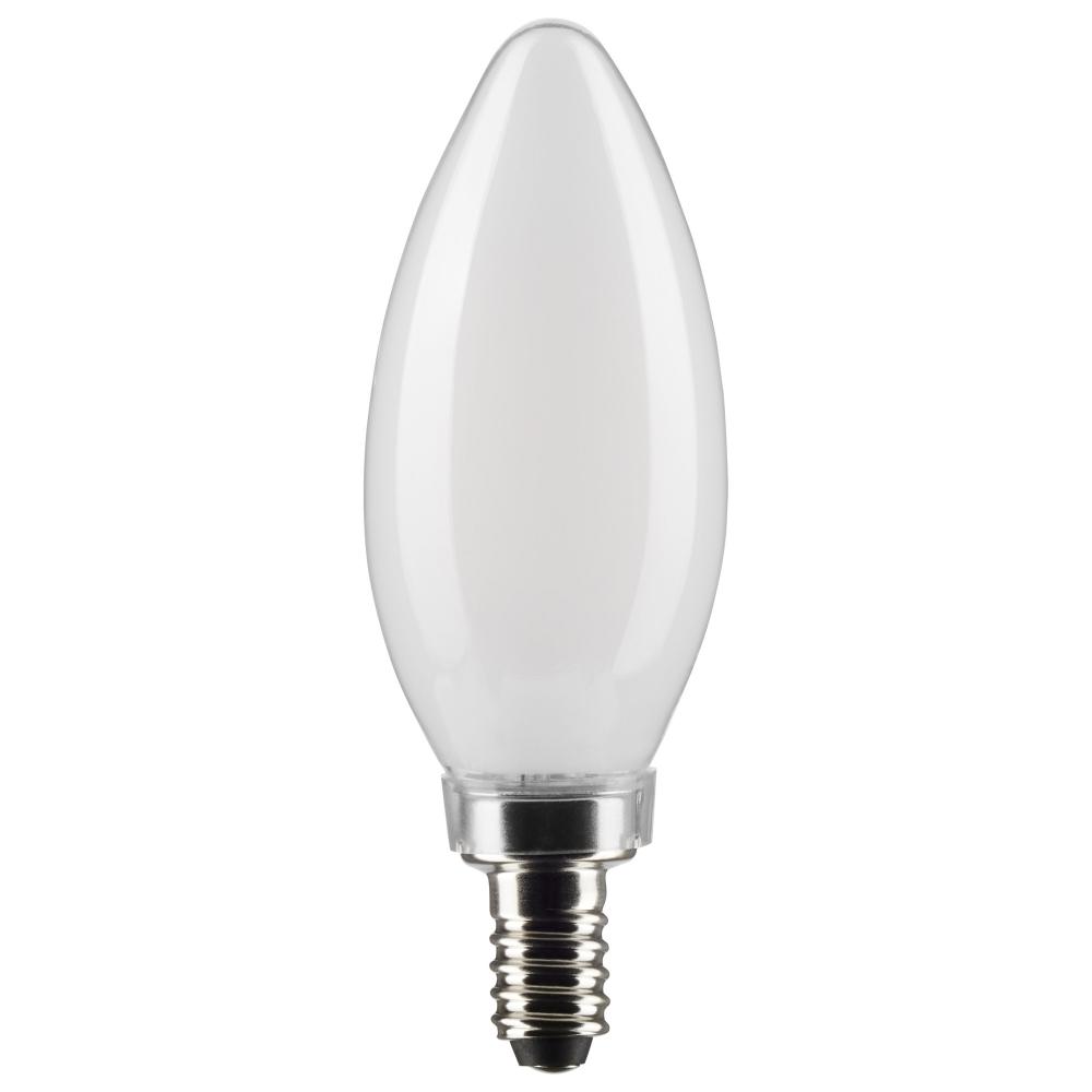 5.5 Watt B11 LED; Frost; Candelabra base; 90 CRI; 2700K; 120 Volt