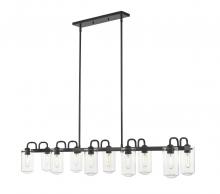 Z-Lite 471-10L-MB - 10 Light Linear Chandelier