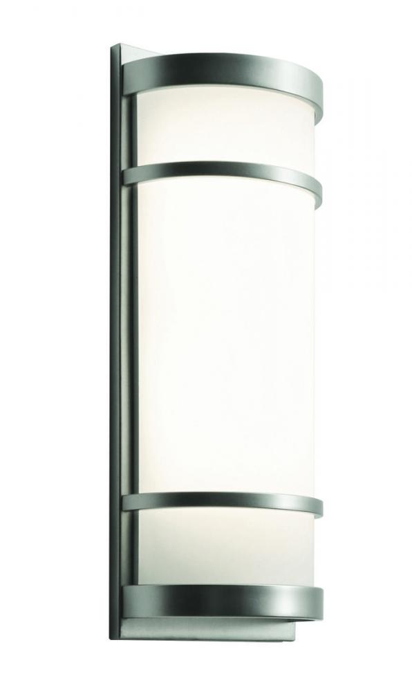 Brio Outdoor Sconce Satin Nickel