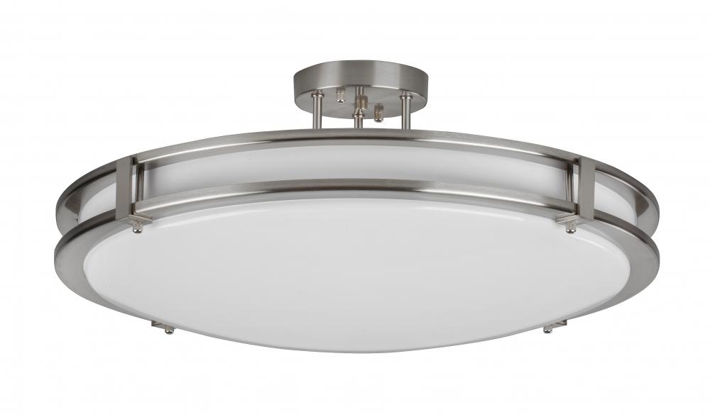 Carlisle 12'' LED Semi-Flush,120V,5 AJ CCT