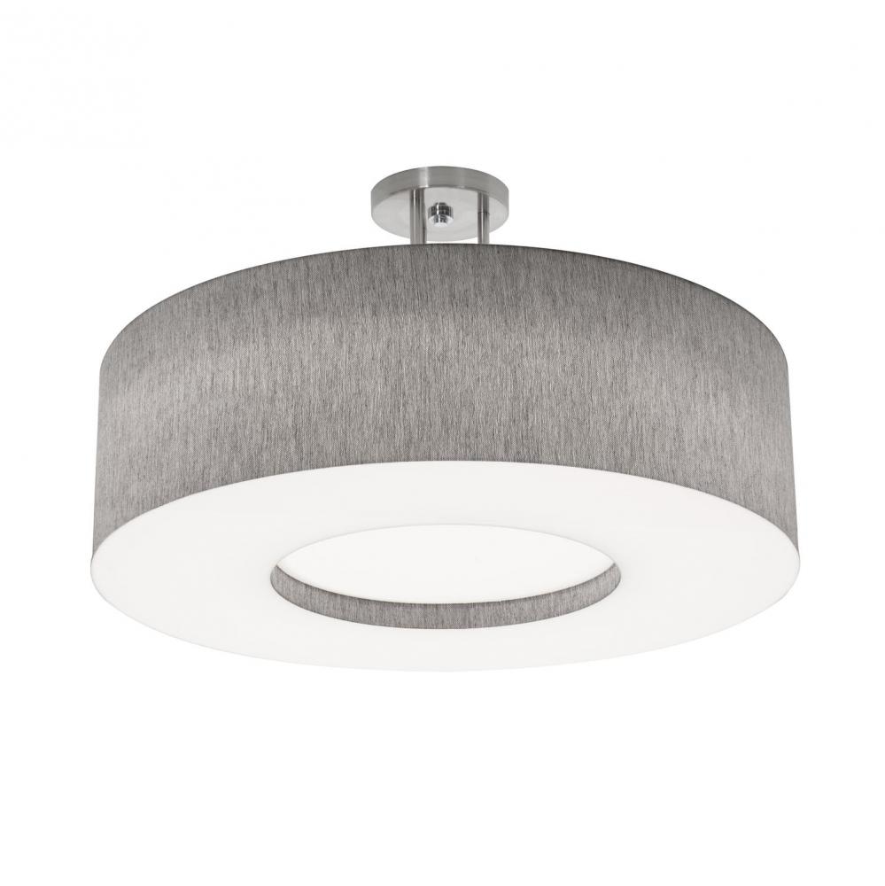 Montclair 24'' LED Ceiling,120-277V,5 CCT,SN w/ GY