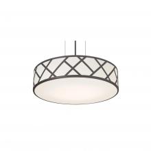 AFX Lighting, Inc. HVNP17MBBK - Haven 17'' Med Base Pendant - BK w/ BK