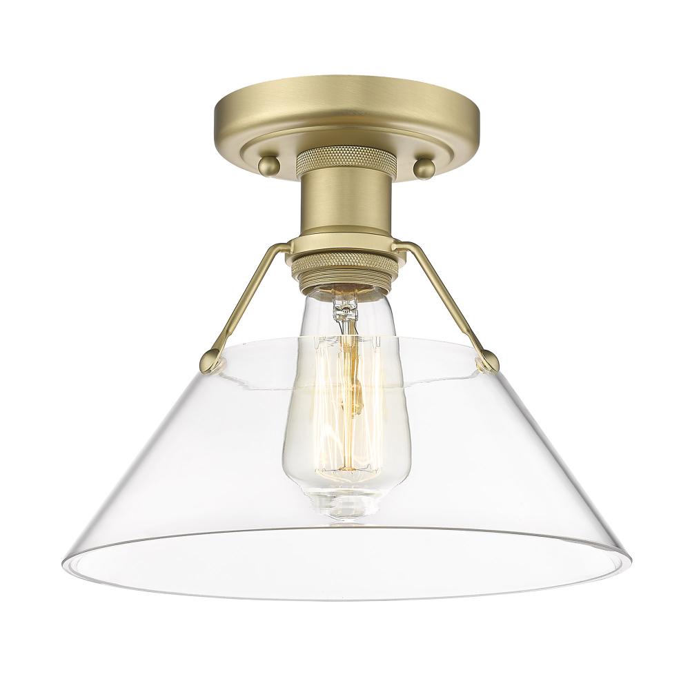 Orwell BCB Flush Mount in Brushed Champagne Bronze with Clear Glass