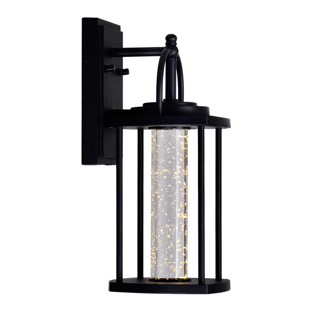 Greenwood LED Outdoor Black Wall Lantern