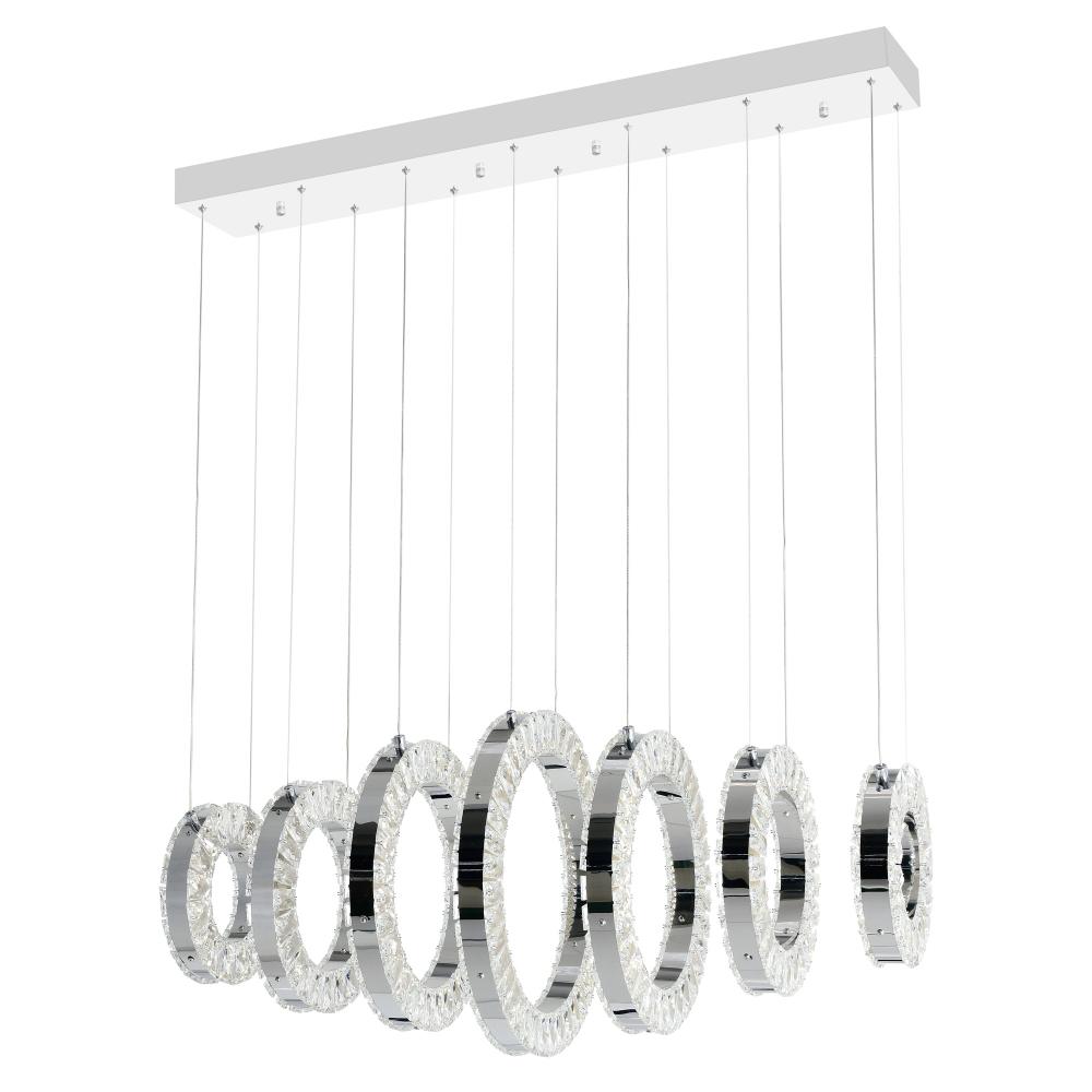 Celina LED Chandelier With Chrome Finish