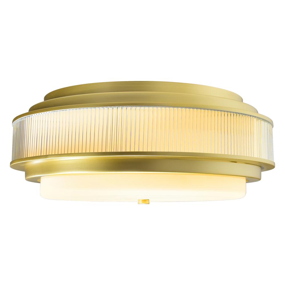 Valdivia 4 Light Satin Gold Flush Mount