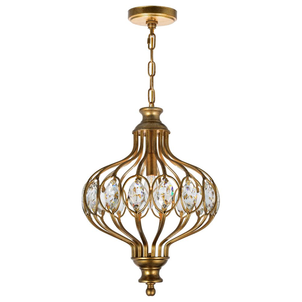 Altair 1 Light Chandelier With Antique Bronze Finish